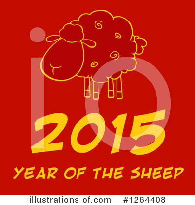 Year Of The Goat Clipart #1264408 by Hit Toon