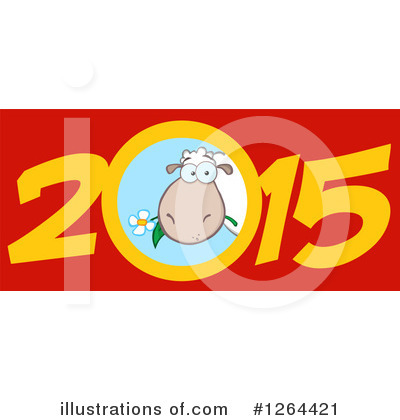 Royalty-Free (RF) Year Of The Sheep Clipart Illustration by Hit Toon - Stock Sample #1264421