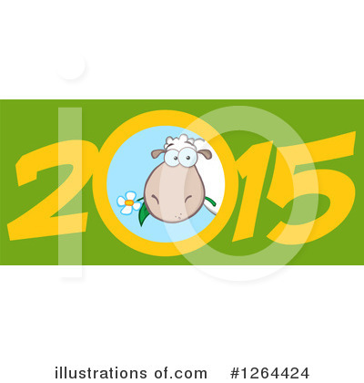 Royalty-Free (RF) Year Of The Sheep Clipart Illustration by Hit Toon - Stock Sample #1264424