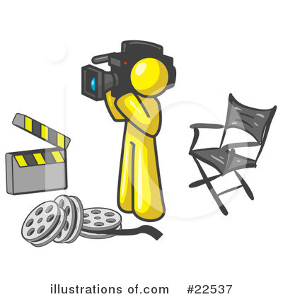 Filming Clipart #22537 by Leo Blanchette