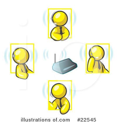 Royalty-Free (RF) Yellow Collection Clipart Illustration by Leo Blanchette - Stock Sample #22545