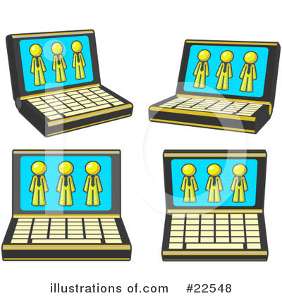 Royalty-Free (RF) Yellow Collection Clipart Illustration by Leo Blanchette - Stock Sample #22548