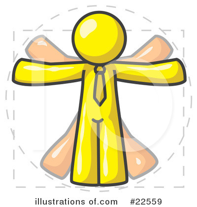 Vitruvian Man Clipart #22559 by Leo Blanchette