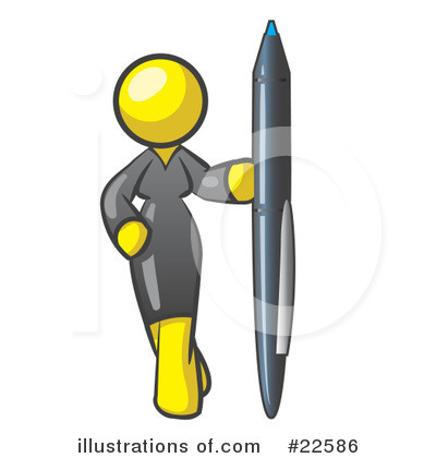 Royalty-Free (RF) Yellow Collection Clipart Illustration by Leo Blanchette - Stock Sample #22586