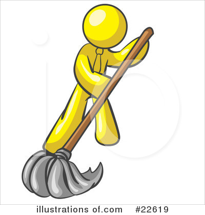 Mopping Clipart #22619 by Leo Blanchette
