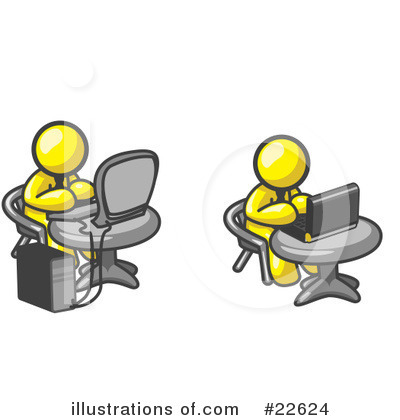 Royalty-Free (RF) Yellow Collection Clipart Illustration by Leo Blanchette - Stock Sample #22624
