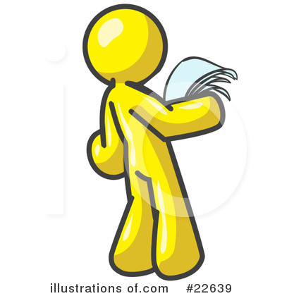 Royalty-Free (RF) Yellow Collection Clipart Illustration by Leo Blanchette - Stock Sample #22639