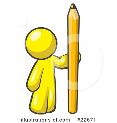 Royalty-Free (RF) Yellow Collection Clipart Illustration by Leo Blanchette - Stock Sample #22671