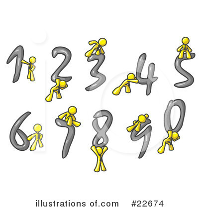 Numbers Clipart #22674 by Leo Blanchette