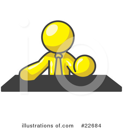 Royalty-Free (RF) Yellow Collection Clipart Illustration by Leo Blanchette - Stock Sample #22684