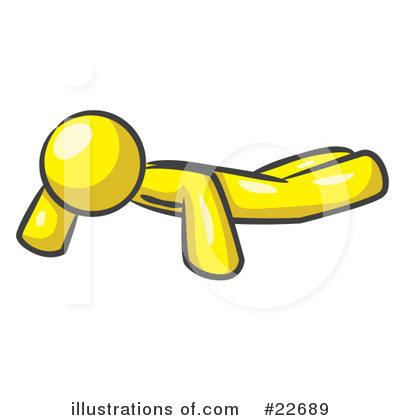 Yellow Man Clipart #22689 by Leo Blanchette