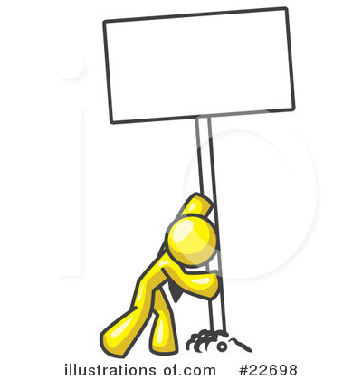 Royalty-Free (RF) Yellow Collection Clipart Illustration by Leo Blanchette - Stock Sample #22698