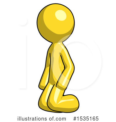 Royalty-Free (RF) Yellow Design Mascot Clipart Illustration by Leo Blanchette - Stock Sample #1535165