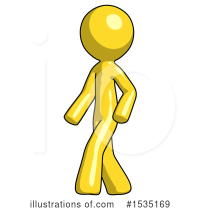Royalty-Free (RF) Yellow Design Mascot Clipart Illustration by Leo Blanchette - Stock Sample #1535169