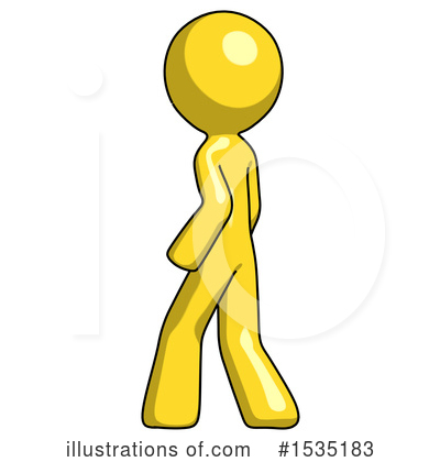 Royalty-Free (RF) Yellow Design Mascot Clipart Illustration by Leo Blanchette - Stock Sample #1535183