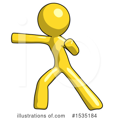Royalty-Free (RF) Yellow Design Mascot Clipart Illustration by Leo Blanchette - Stock Sample #1535184