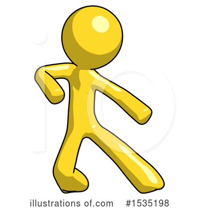 Royalty-Free (RF) Yellow Design Mascot Clipart Illustration by Leo Blanchette - Stock Sample #1535198