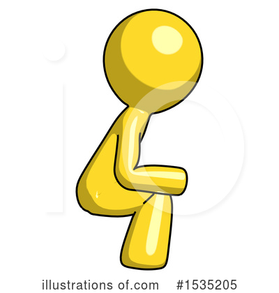 Royalty-Free (RF) Yellow Design Mascot Clipart Illustration by Leo Blanchette - Stock Sample #1535205