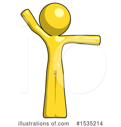 Royalty-Free (RF) Yellow Design Mascot Clipart Illustration by Leo Blanchette - Stock Sample #1535214
