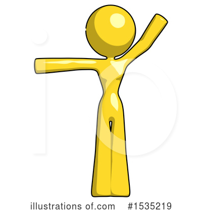 Royalty-Free (RF) Yellow Design Mascot Clipart Illustration by Leo Blanchette - Stock Sample #1535219