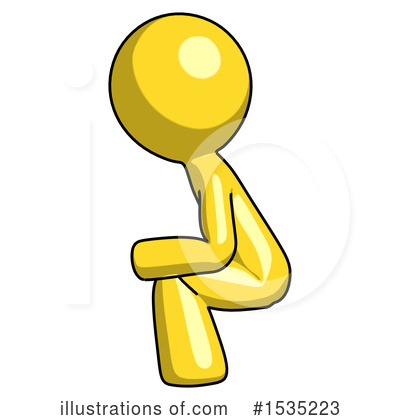 Royalty-Free (RF) Yellow Design Mascot Clipart Illustration by Leo Blanchette - Stock Sample #1535223
