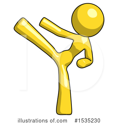 Royalty-Free (RF) Yellow Design Mascot Clipart Illustration by Leo Blanchette - Stock Sample #1535230