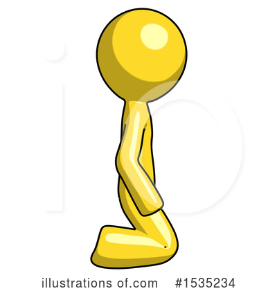 Royalty-Free (RF) Yellow Design Mascot Clipart Illustration by Leo Blanchette - Stock Sample #1535234