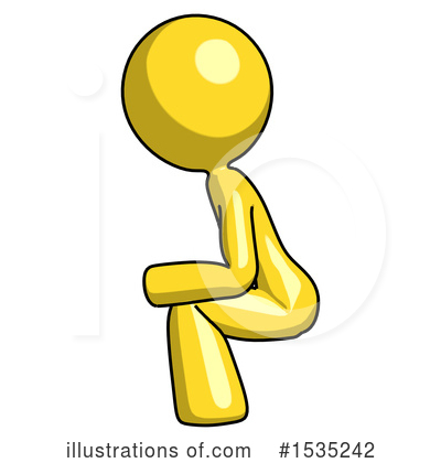Royalty-Free (RF) Yellow Design Mascot Clipart Illustration by Leo Blanchette - Stock Sample #1535242