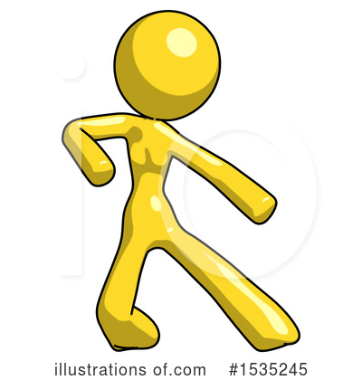 Royalty-Free (RF) Yellow Design Mascot Clipart Illustration by Leo Blanchette - Stock Sample #1535245