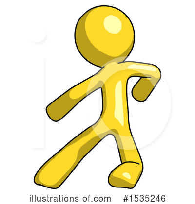 Royalty-Free (RF) Yellow Design Mascot Clipart Illustration by Leo Blanchette - Stock Sample #1535246