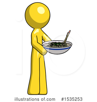 Royalty-Free (RF) Yellow Design Mascot Clipart Illustration by Leo Blanchette - Stock Sample #1535253