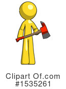Yellow Design Mascot Clipart #1535261 by Leo Blanchette