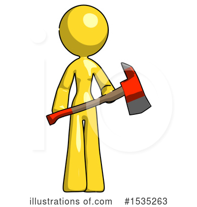 Royalty-Free (RF) Yellow Design Mascot Clipart Illustration by Leo Blanchette - Stock Sample #1535263