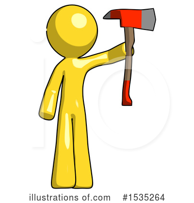 Royalty-Free (RF) Yellow Design Mascot Clipart Illustration by Leo Blanchette - Stock Sample #1535264
