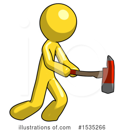 Royalty-Free (RF) Yellow Design Mascot Clipart Illustration by Leo Blanchette - Stock Sample #1535266