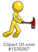 Yellow Design Mascot Clipart #1535267 by Leo Blanchette