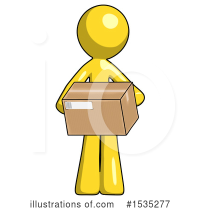 Royalty-Free (RF) Yellow Design Mascot Clipart Illustration by Leo Blanchette - Stock Sample #1535277