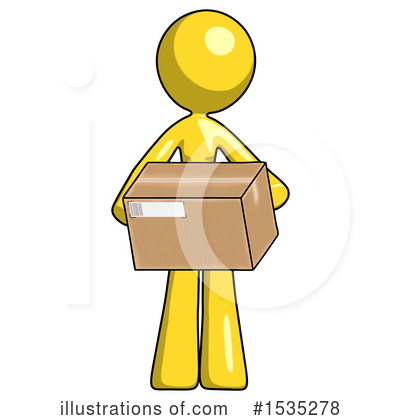 Royalty-Free (RF) Yellow Design Mascot Clipart Illustration by Leo Blanchette - Stock Sample #1535278