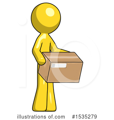 Royalty-Free (RF) Yellow Design Mascot Clipart Illustration by Leo Blanchette - Stock Sample #1535279