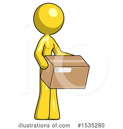 Royalty-Free (RF) Yellow Design Mascot Clipart Illustration by Leo Blanchette - Stock Sample #1535280