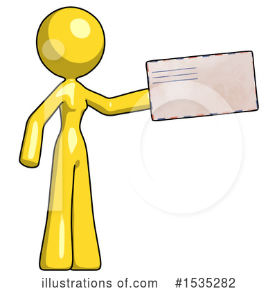 Royalty-Free (RF) Yellow Design Mascot Clipart Illustration by Leo Blanchette - Stock Sample #1535282