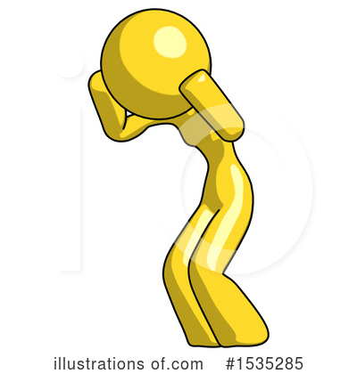 Royalty-Free (RF) Yellow Design Mascot Clipart Illustration by Leo Blanchette - Stock Sample #1535285