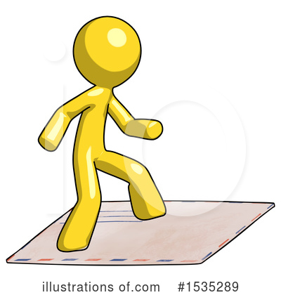 Royalty-Free (RF) Yellow Design Mascot Clipart Illustration by Leo Blanchette - Stock Sample #1535289