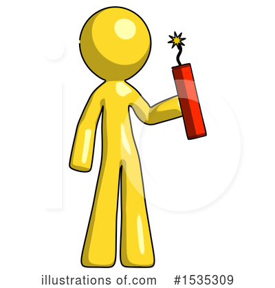 Royalty-Free (RF) Yellow Design Mascot Clipart Illustration by Leo Blanchette - Stock Sample #1535309