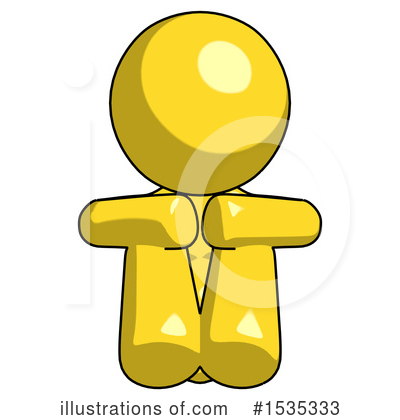 Royalty-Free (RF) Yellow Design Mascot Clipart Illustration by Leo Blanchette - Stock Sample #1535333
