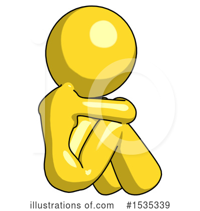 Royalty-Free (RF) Yellow Design Mascot Clipart Illustration by Leo Blanchette - Stock Sample #1535339