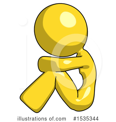 Royalty-Free (RF) Yellow Design Mascot Clipart Illustration by Leo Blanchette - Stock Sample #1535344