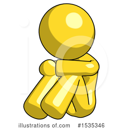 Royalty-Free (RF) Yellow Design Mascot Clipart Illustration by Leo Blanchette - Stock Sample #1535346