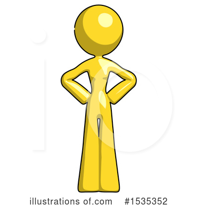 Royalty-Free (RF) Yellow Design Mascot Clipart Illustration by Leo Blanchette - Stock Sample #1535352