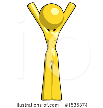 Royalty-Free (RF) Yellow Design Mascot Clipart Illustration by Leo Blanchette - Stock Sample #1535374